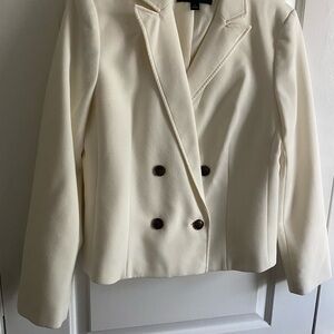 Elegant Cream Ann Taylor Women's Blazer